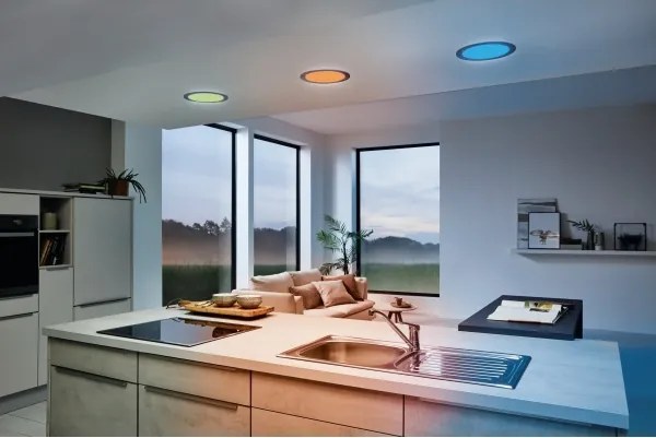 Eglo 33317 - Plafonieră încastrată FUEVA-C LED RGBW, 15,6 W, 230 V, Ø 22,5 cm, dimmabilă