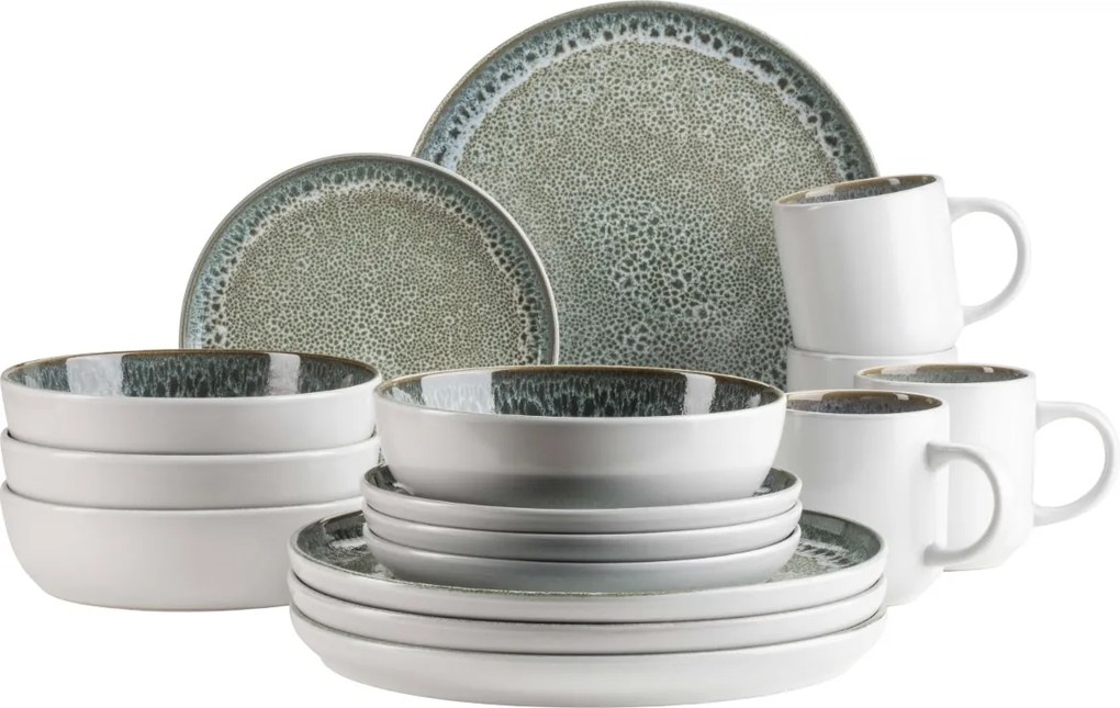 Mäser Set de veselă 16 piese MALEA – verde