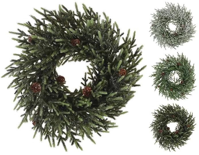 Coronita de Craciun verde Pine 43 cm - modele diverse
