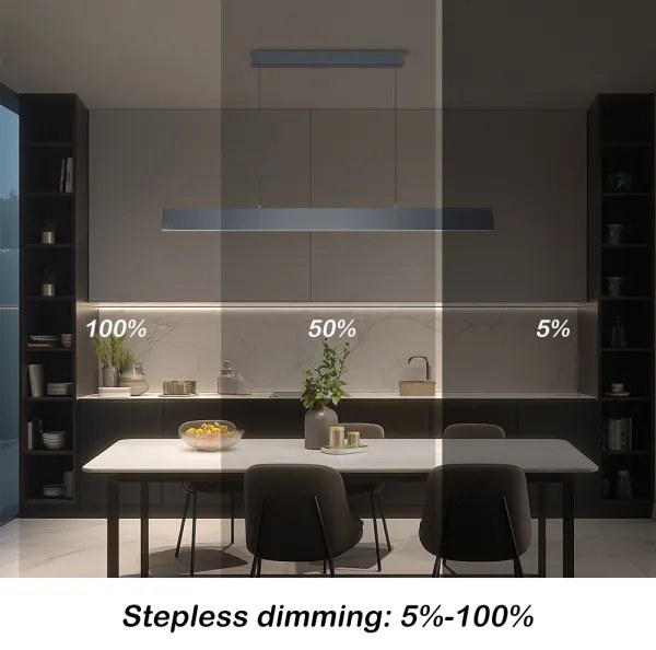 Lustră LED dimabilă pe cablu Brilagi SLIMLINE LED/40W/230V 3000-6000K antracit + telecomandă