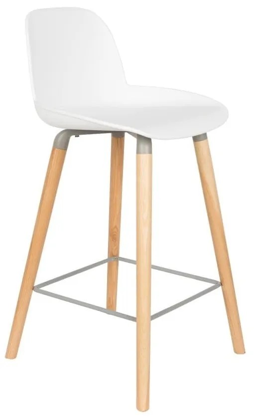 Set 2 scaune bar Zuiver Albert Kuip, înălțime scaun 65 cm, alb