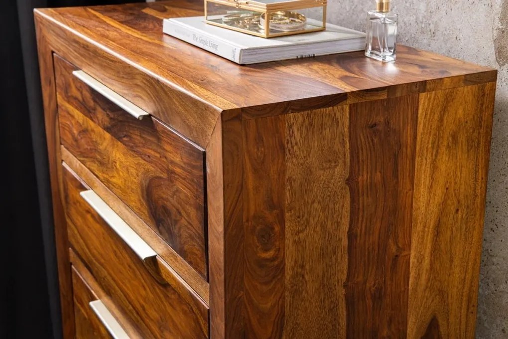 Comoda cu 4 sertare din lemn masiv PURE 100cm