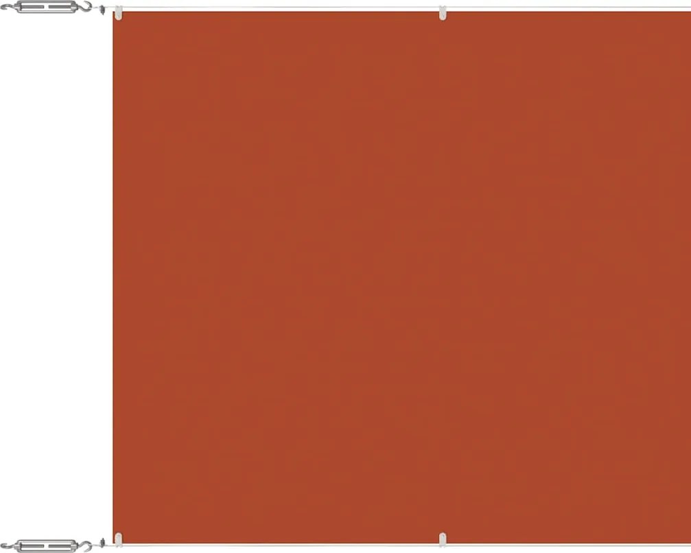 vidaXL Copertină verticală, teracotă, 100x1200 cm, țesătură Oxford