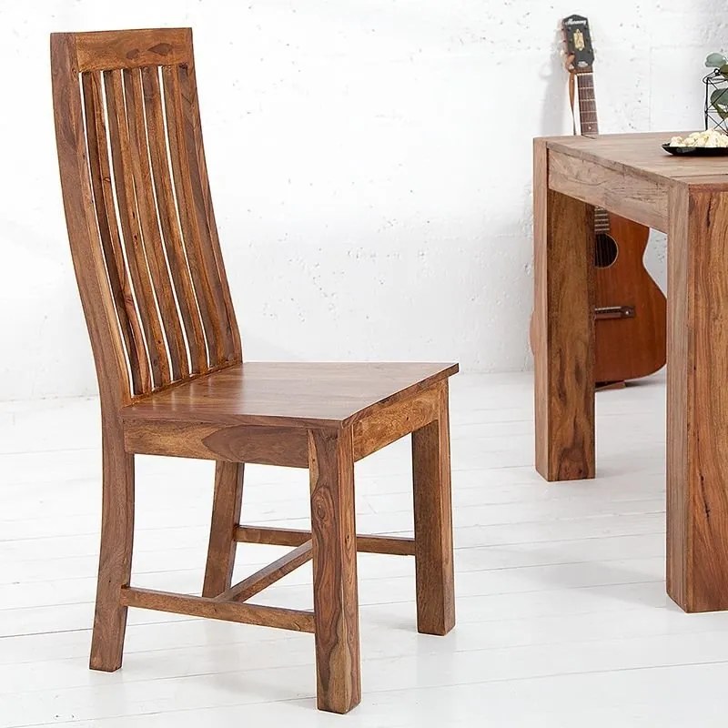 Set 2 scaune din lemn de trandafir Makassar