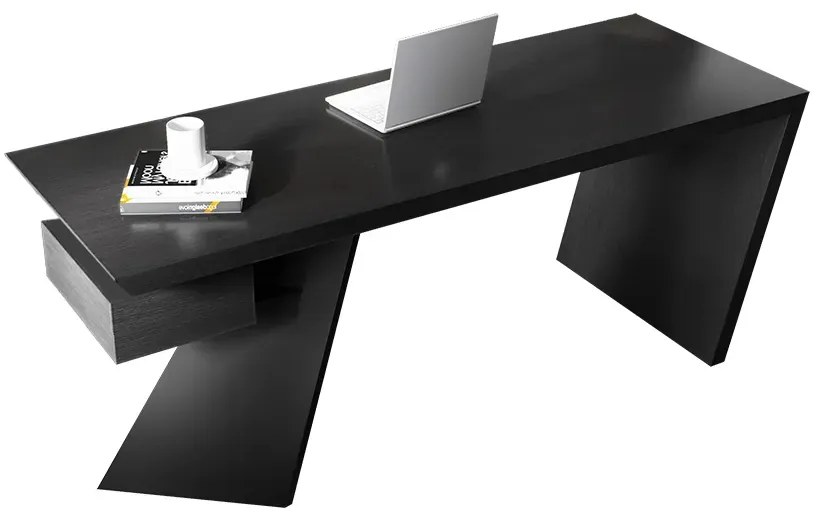 Birou modern dreptunghiular pentru calculator culoare: negru DEPRIMO 33983 by Deprimo