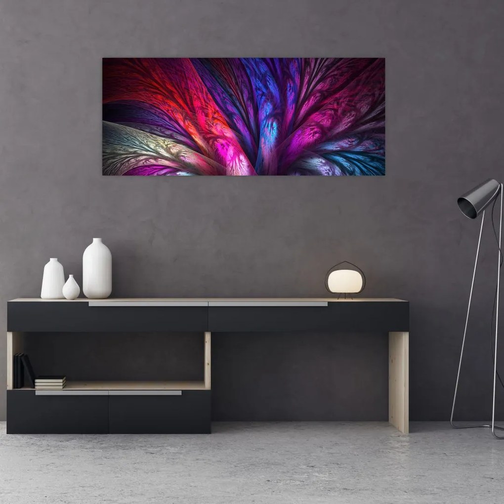 Tabloul abstract cu copacul (120x50 cm)