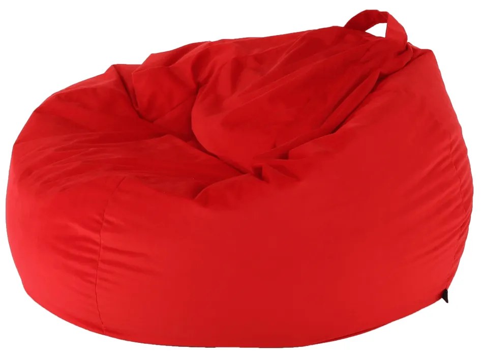 Fotoliu tip sac, material textil roşu, TRIKALO