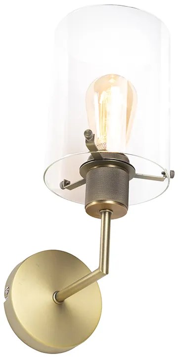 Lampa de perete moderna bronz cu sticla - Dome