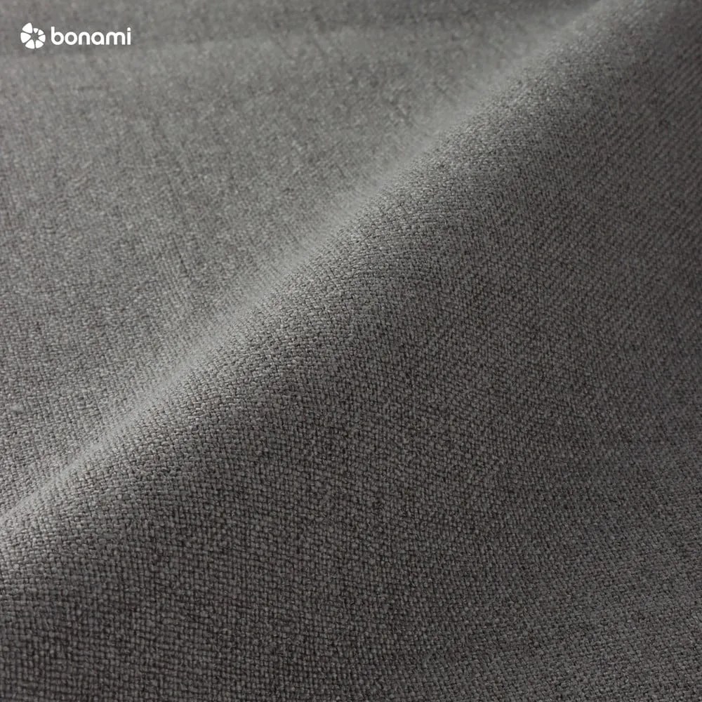 Pat matrimonial gri tapițat cu spațiu de depozitare cu somieră 180x200 cm Mattis – Meise Möbel