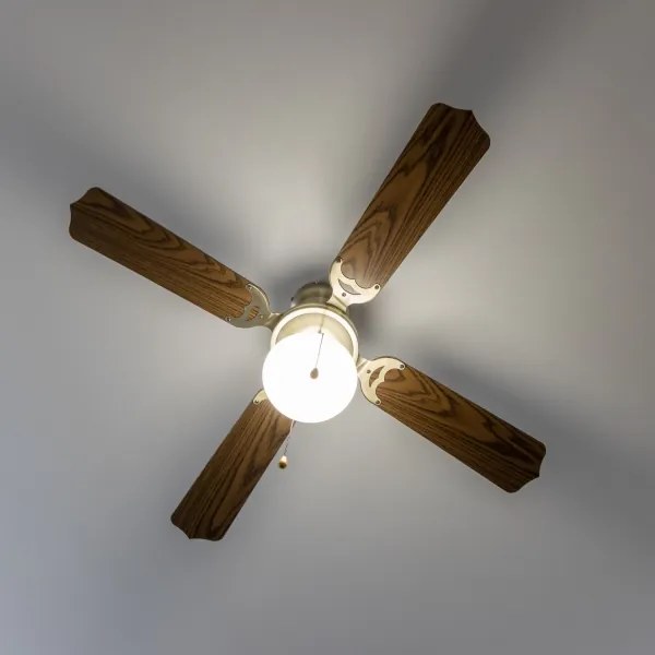 Ventilator de tavan ZEVENTI NAVAGIO 1xE27/60W/230V maro