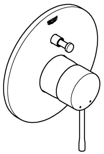 GROHE ESSENCE 19285001 - Baterie pentru cadă, crom lucios