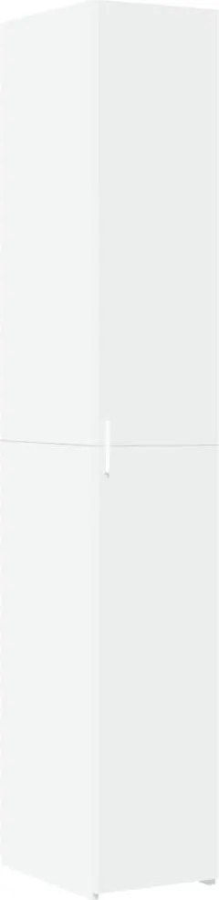 vidaXL Dulap înalt, alb, 30x42,5x185 cm, lemn prelucrat