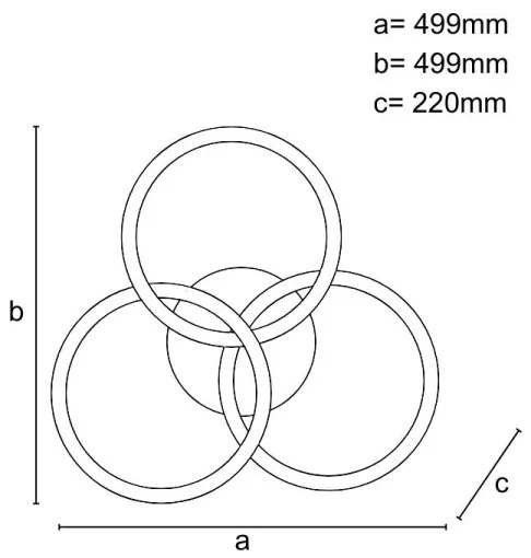 Brilagi - Lampă LED dimabilă de tavan COSMOWAVE LED/70W/230V 3000-6500K + telecomandă