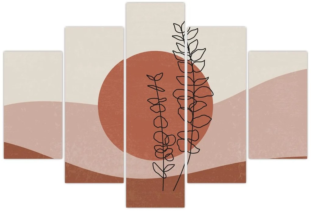Tablou - Boho frunze N⁰1 (150x105 cm)