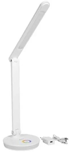 Lampă de masă Platinet 12 W, iluminare RGB + USB, alb
