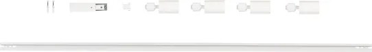 Kanlux 45927 - Spot pe șină ALTEAR 4x GU10/10W/230V, șină 1,5 m, alb