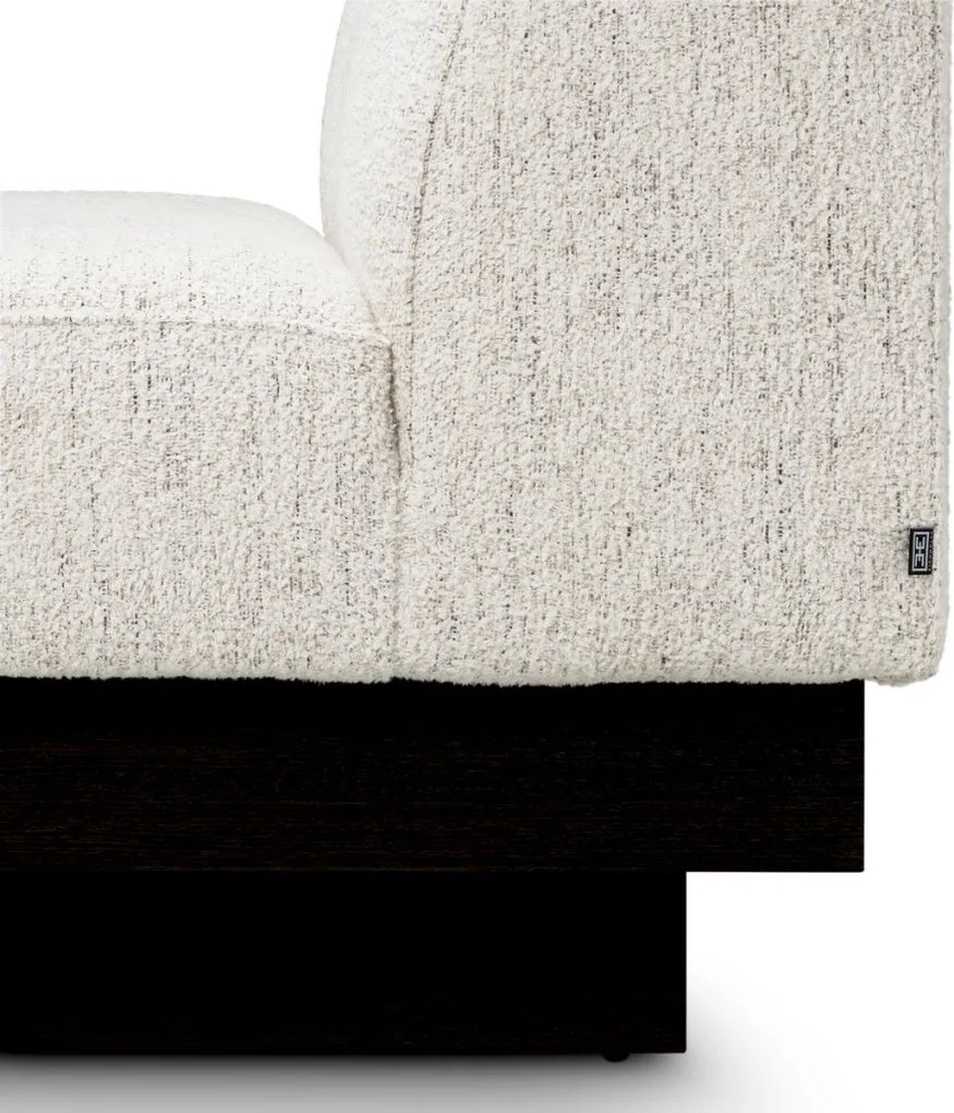 Fotoliu modern LUX Bastion, Seashell off-white