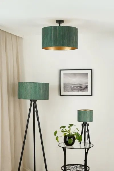 Brilagi - Plafonieră BOSTON ROLLER 1xE27/15W/230V pr. 45 cm verde/auriu