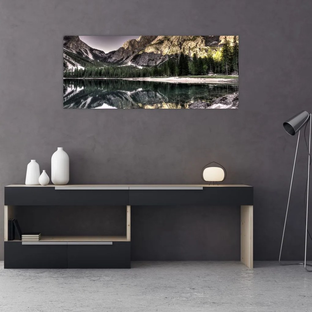 Tablou cu lac montan (120x50 cm), în 40 de alte dimensiuni noi
