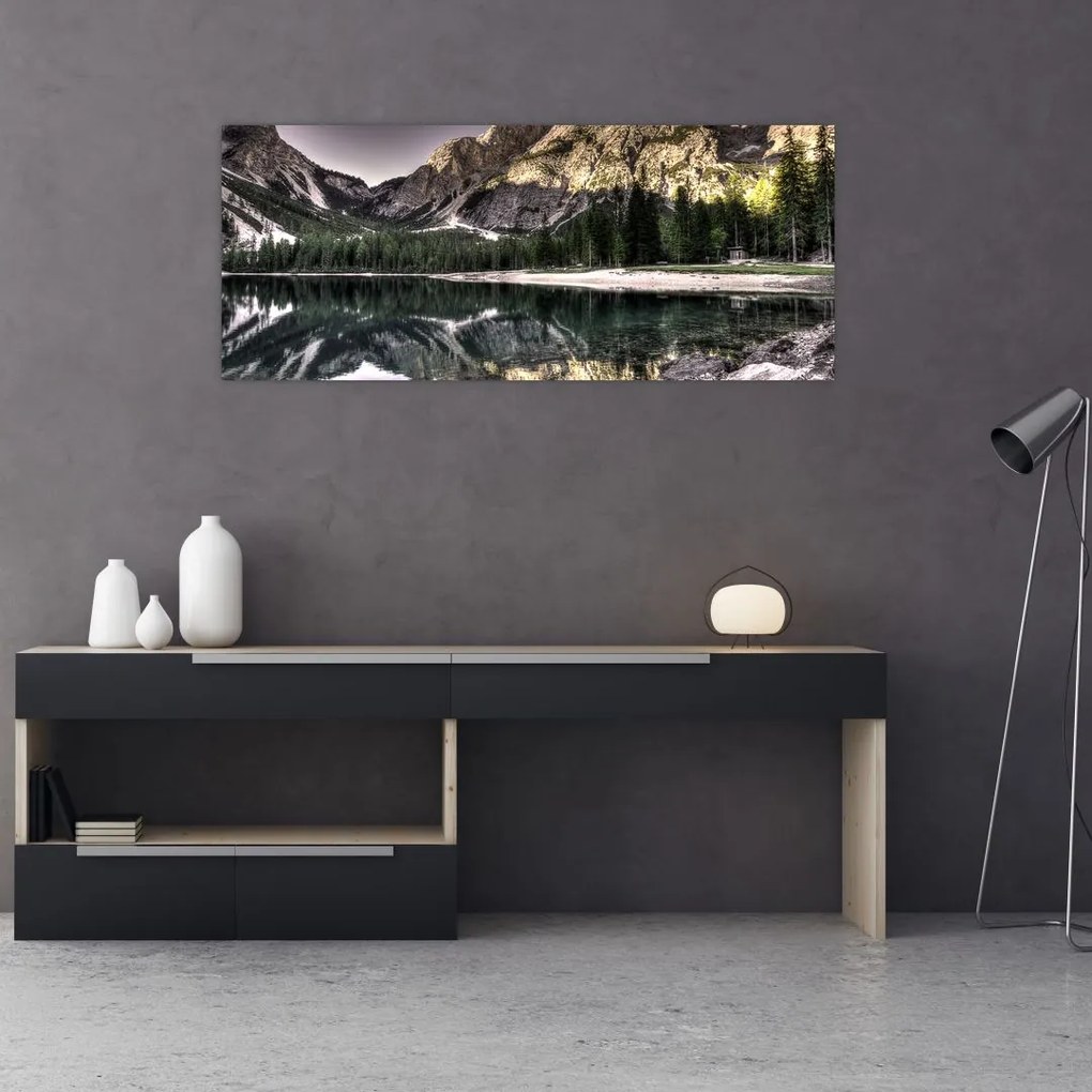 Tablou cu lac montan (120x50 cm)
