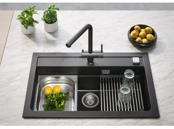 ALVEBaterie de chiuvetă ALVEUS 1139808 AGUILA 33,3 cm negru