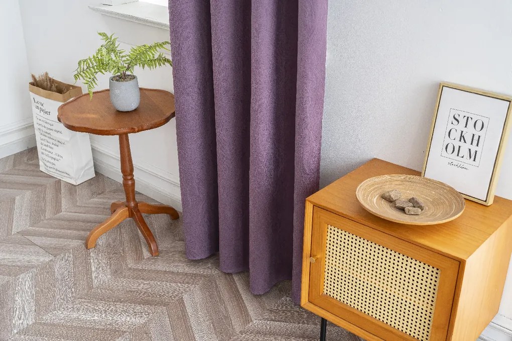 Draperie opaca DUNES VELVET 140x250 cm, mov Agatat: Rejansa