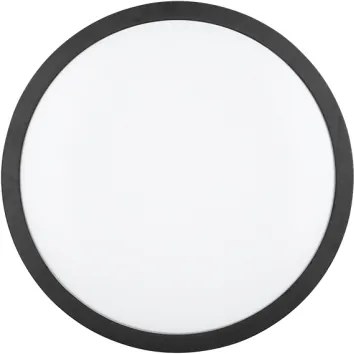 Trio - Plafonieră LED dimabilă ISEO, 24 W, 230 V, 3000 K, Ø 40 cm, neagră