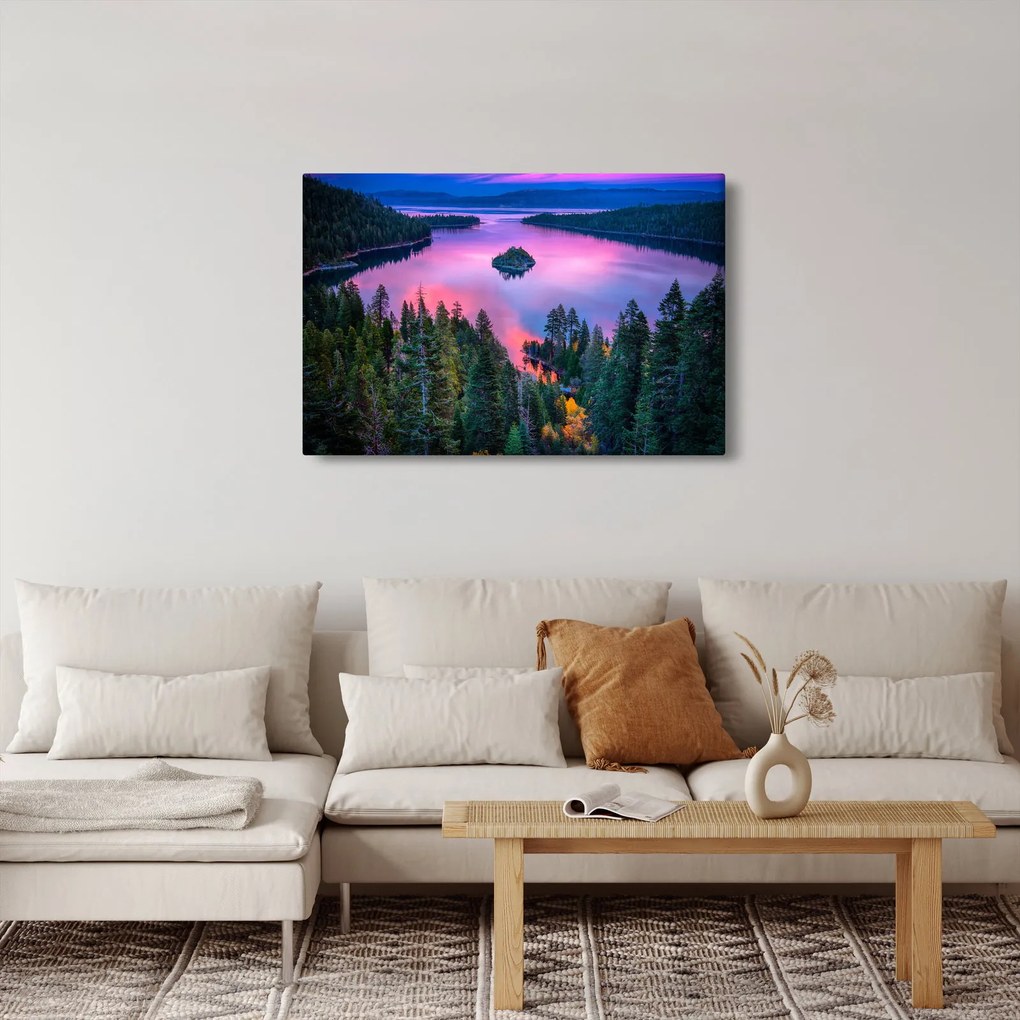 Tablou - Lacul Tahoe, Sierra Nevada, California, SUA (90x60 cm)