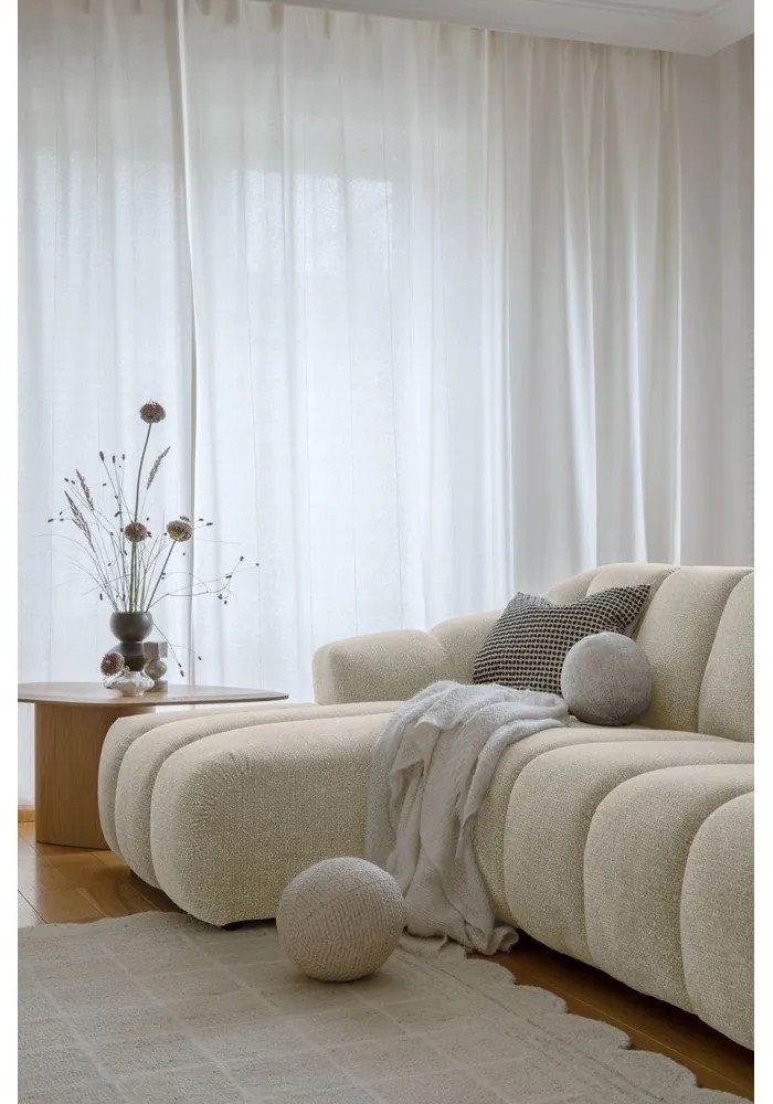 Colțar bej (cu colț pe partea stângă/cu șezlong) Shell – Miuform