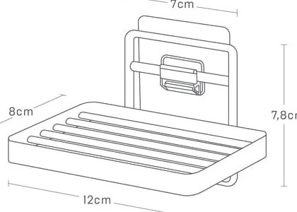 Săpunieră albă autoadezivă din metal Film Hook – YAMAZAKI