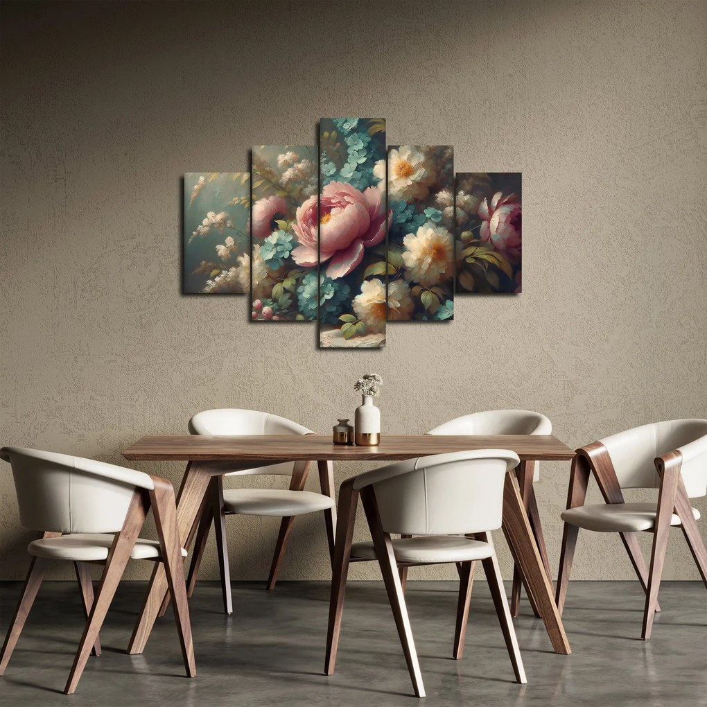 Tablou - Natură moartă cu flori - pictură (150x105 cm)