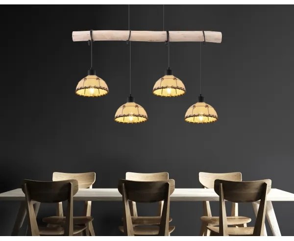 Lustră pe cablu Globo 15442-4H REX 4xE27/60W/230V