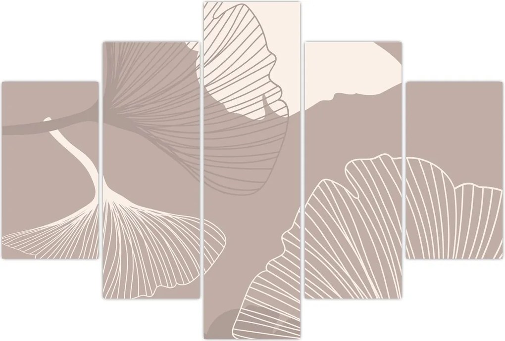 Tablou - Frunze bej N⁰1 (150x105 cm)