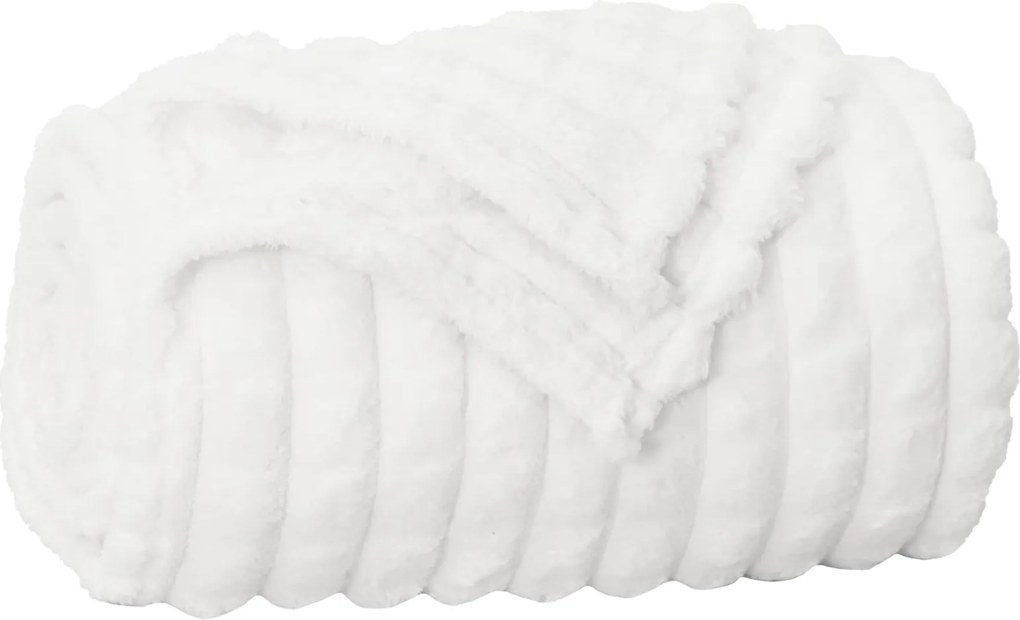 vidaXL Pătura de aruncat Alb 240 x 220 cm Molton