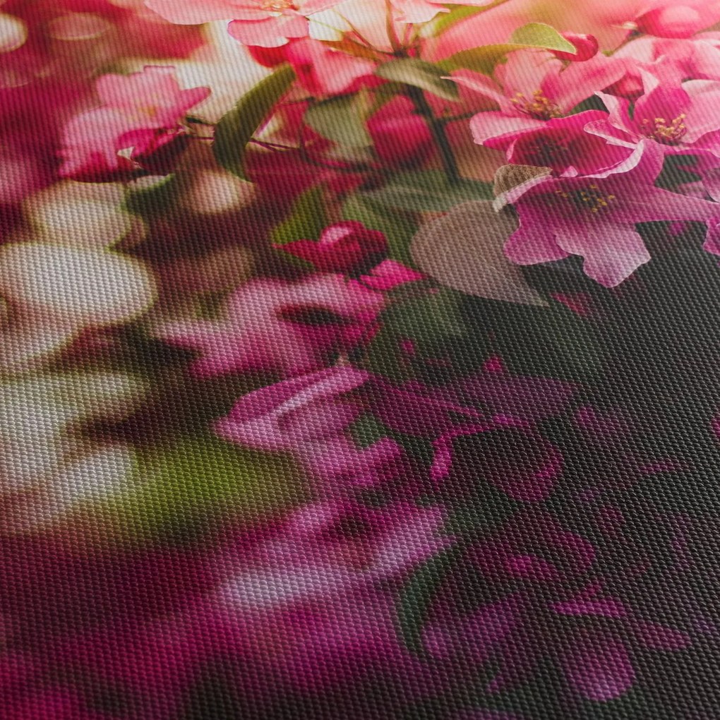 Tablou cu florile tufișului înflorit (120x50 cm)