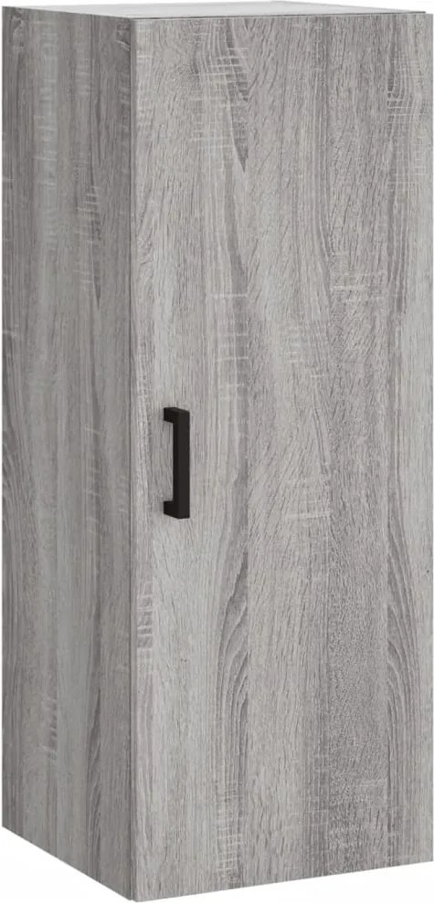 vidaXL Dulap montat pe perete, gri sonoma, 34,5x34x90 cm