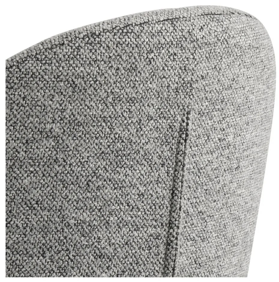 Scaun de bar negru/gri cu înălțime ajustabilă (înălțime șezut 55 cm) Patricia – Actona