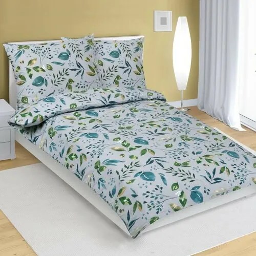 Lenjerie de pat din bumbac Bellatex Lupin verde ,140 x 200 cm, 70 x 90 cm, 140 x 200 cm, 70 x 90 cm