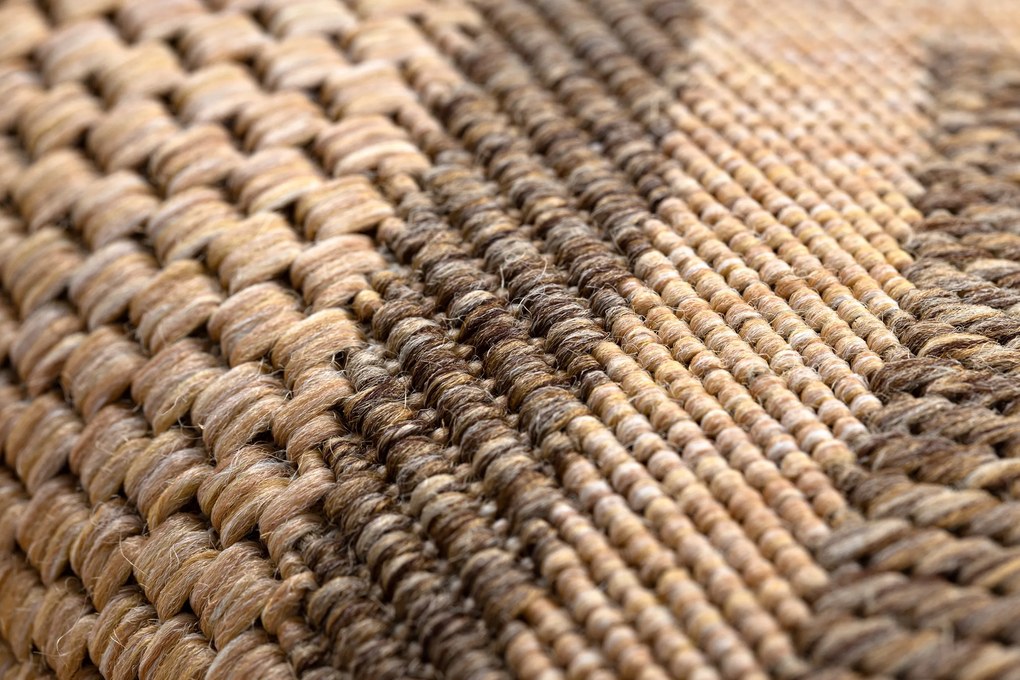 Covor sisal Floorlux rotund 20014 greacă mais si coffee