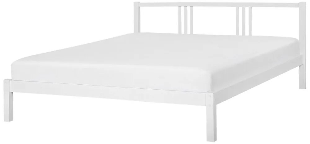 Pat matrimonial 180 cm VALLES (cu somieră) (alb). 1007550