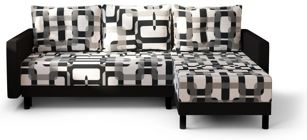 Colțar Glimmer L (Negru + multicolor) (D). 1062005