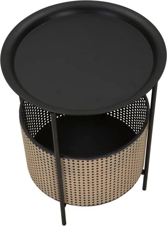 Măsuță auxiliară rotundă din metal ø 40 cm Osaka – Mauro Ferretti