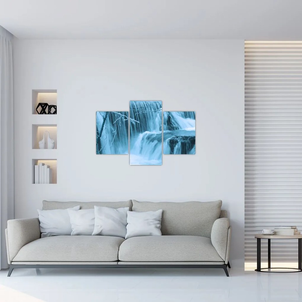 Tablou - cascadele închețate (90x60 cm)