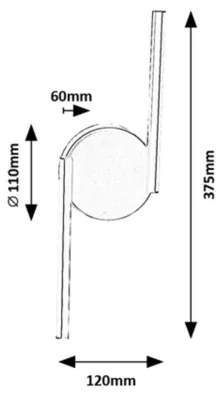 Aplică LED SABIRA LED/8W/230V 4000K Rabalux 71122
