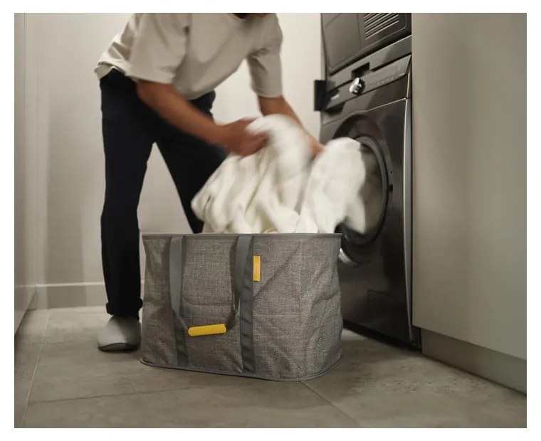Coș de rufe gri din material textil pliabilă 55 l Hold-All Max – Joseph Joseph