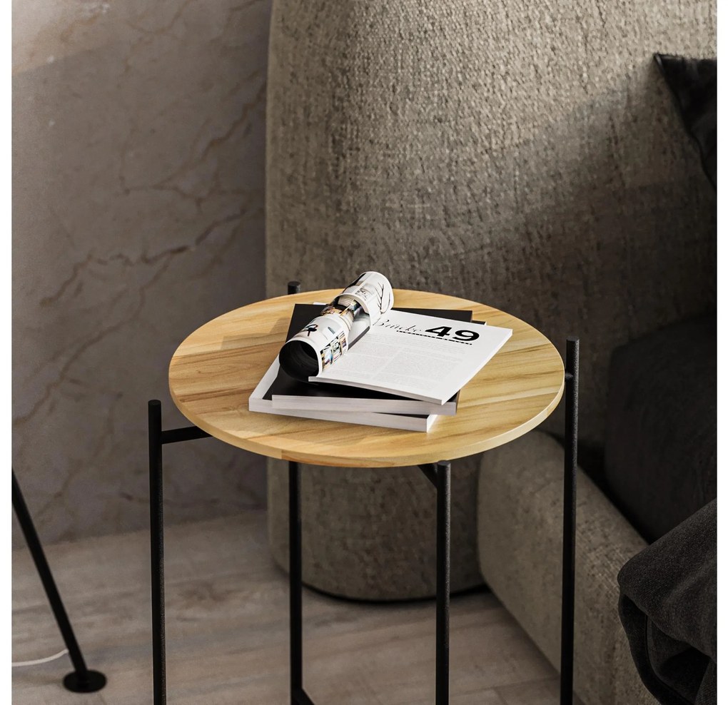 Măsuță de cafea Museli 6 (negru + natural) . 1093230