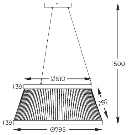Lustră LED dimabilă Zuma Line MD3328-2M-3BT BALL LED/53W/230V 2700-6000K negru + telecomandă
