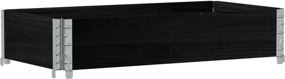 vidaXL Ramă pentru paleți, negru, 100x50 cm, lemn masiv de pin