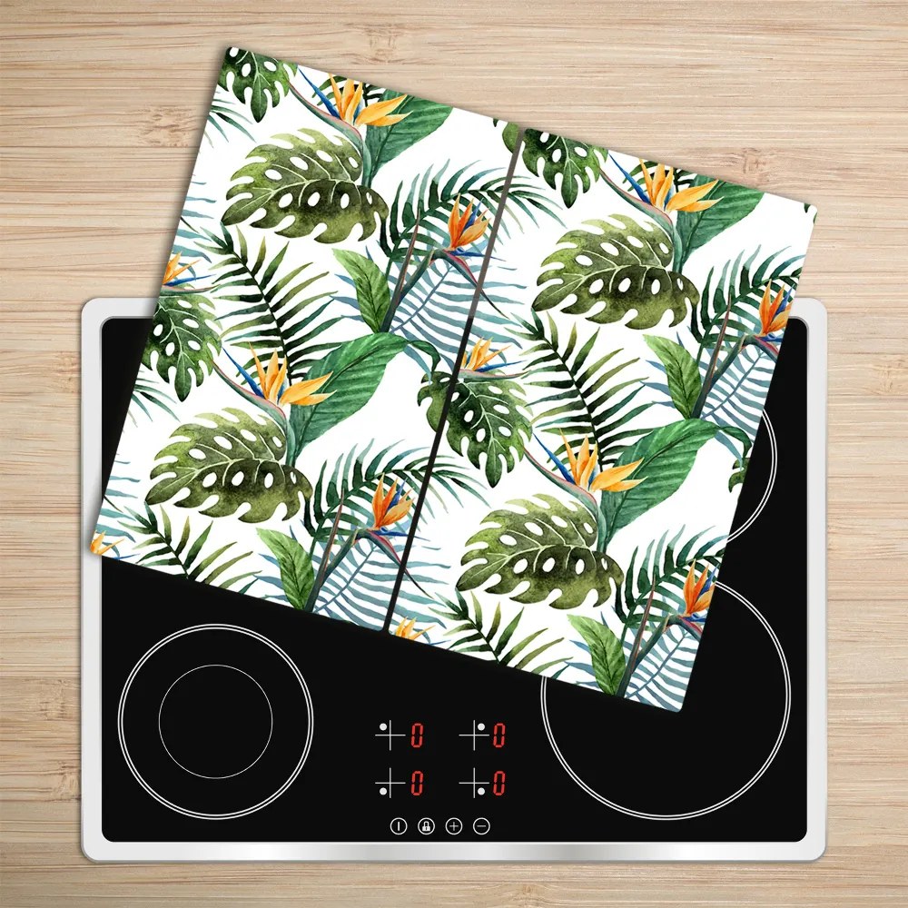 Tocator din sticla Flori tropicale
