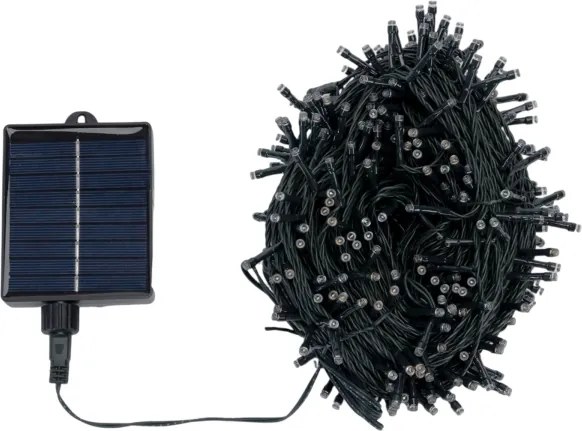 Aigostar - Instalație LED solară pentru Crăciun 500xLED/8 funcții 52m IP65 multicolor 1200 mAh
